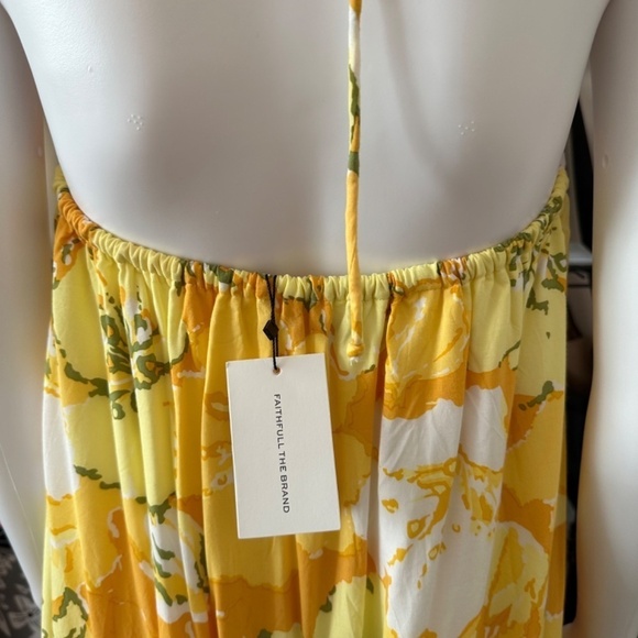 FAITHFULL THE BRAND|Womens 6 Asturias Midi Dress Loretta Floral Print Halter NEW - Picture 6 of 16